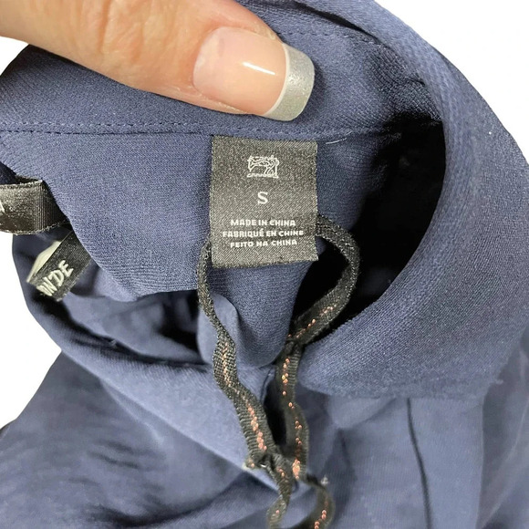 Scotch & Soda Jolie Vagabonde Navy Blue‎ Button Down Blouse Shirt Size Small - Picture 8 of 11